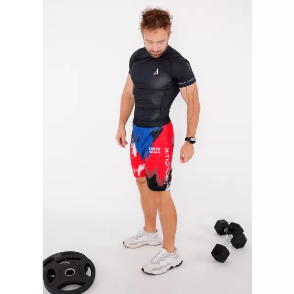  Herren Premium Funktionsshorts ohne Taschen ALTISPORT VOJ/ALM036KRA02 STREIFEN 