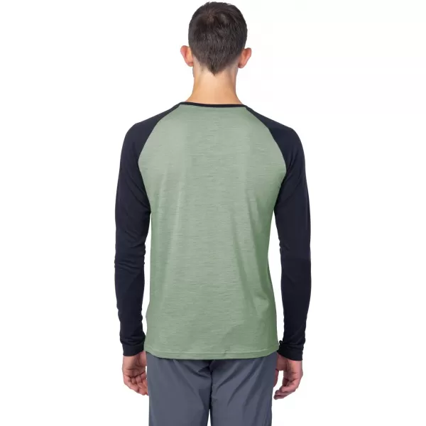  Herren-T-Shirt mit langen Ärmeln HANNAH TAREGAN L/S ANTHRAZIT/SEEROSENBLATT 