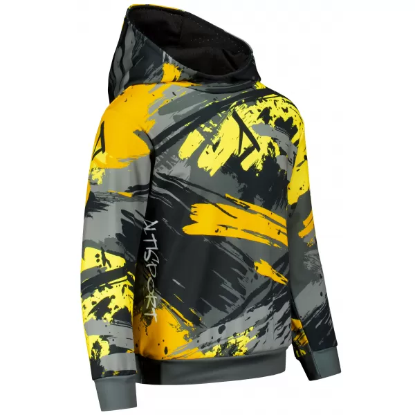  Hochwertiges Funktions-Sweatshirt für Kinder ALTISPORT VOJ/ALK014MI01 SCHWARZ UND GELB 
