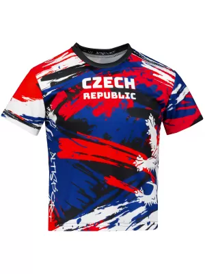 Funktionaler t -Shirt -Prämie von Kindern ALTISPORT VOJ/ALK036TR01 ROT MIT EINEM MUSTER