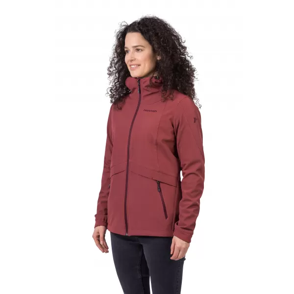  Softshelljacke für Damen HANNAH BRIA VERBRANNTES ROTBRAUN 