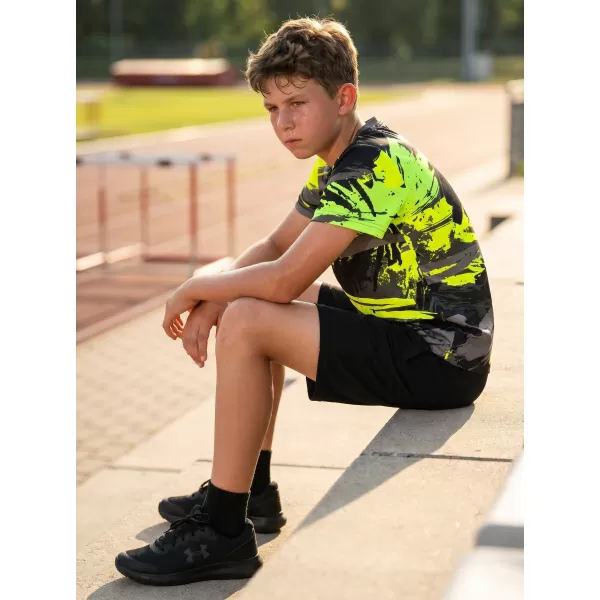  Hochwertiges Funktions-T-Shirt für Kinder ALTISPORT VOJ/ALK014TR01 SCHWARZ/GRÜN 