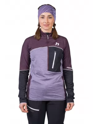 Damen-Sweatshirt HANNAH MEDA HZ PFLAUMENLILA/LAVENDELGRAUMEL