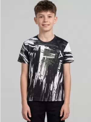 Hochwertiges Funktions-T-Shirt für Kinder ALTISPORT VOJ/ALK010TR01 SCHWARZ UND WEIß