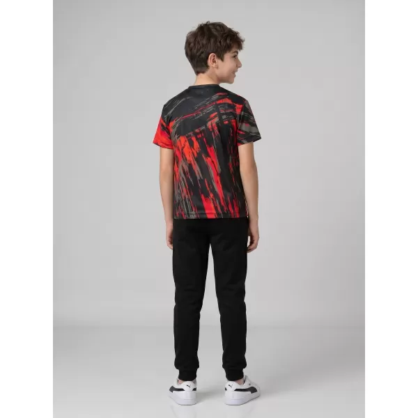  Hochwertiges Funktions-T-Shirt für Kinder ALTISPORT VOJ/ALK010TR01 SCHWARZ/ROT 