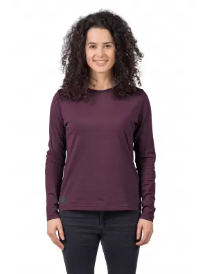Damen-T-Shirt mit langen Ärmeln HANNAH ALERIN FEIGE