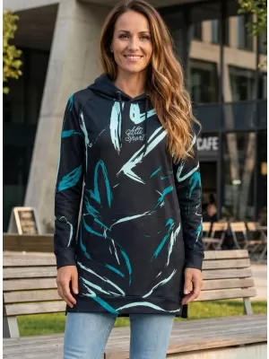 Funktionelles erweitertes Damen-Sweatshirt Premium ALTISPORT VOJ/ALW049MI03 SCHWARZ UND BLAU