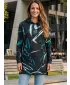 Funktionelles erweitertes Damen-Sweatshirt Premium ALTISPORT VOJ/ALW049MI03 SCHWARZ UND BLAU