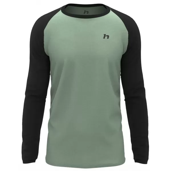 Herren-T-Shirt mit langen Ärmeln HANNAH TAREGAN L/S ANTHRAZIT/SEEROSENBLATT 