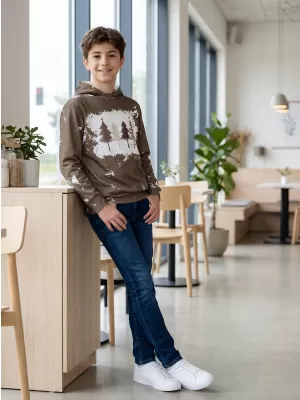 Hochwertiges Funktions-Sweatshirt für Kinder ALTISPORT VOJ/ALKVN4MI01 BEIGE