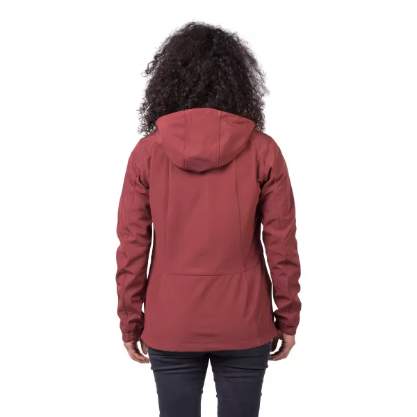  Softshelljacke für Damen HANNAH BRIA VERBRANNTES ROTBRAUN 