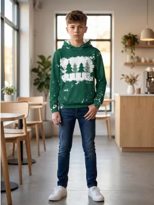 Hochwertiges Funktions-Sweatshirt für Kinder ALTISPORT VOJ/ALKVN4MI01 GRÜN