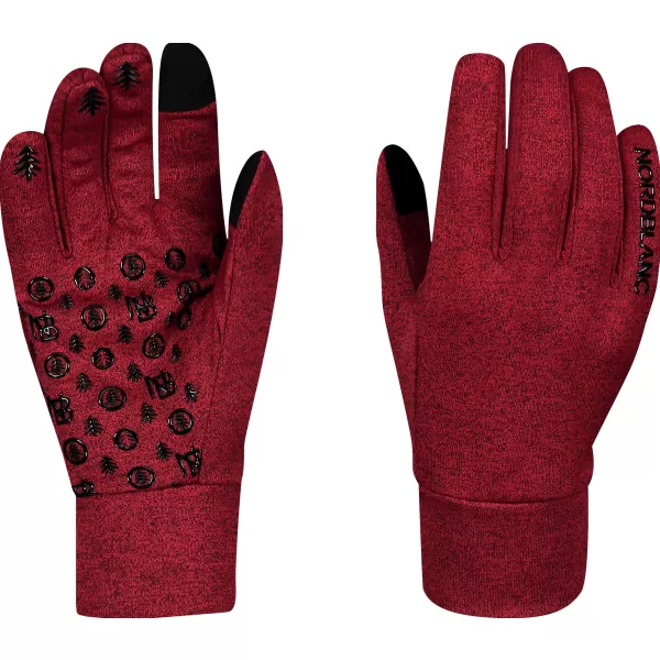  Powerfleece-Handschuhe NORDBLANC CONTROLLER NBWG7855 BURGUND 