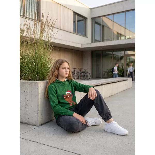  Hochwertiges Funktions-Sweatshirt für Kinder ALTISPORT VOJ/ALKVN6MI01 GRÜN 
