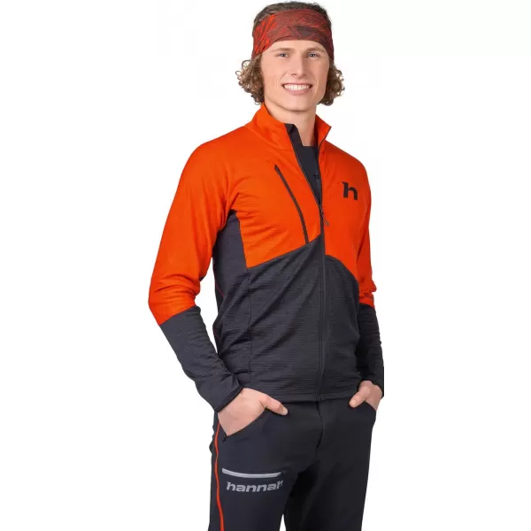  Herren-Sweatshirt HANNAH NIRO WÜRZIGES ORANGE/ANTHRAZITMEL 