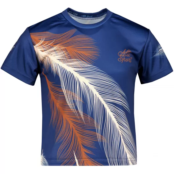  Hochwertiges Funktions-T-Shirt für Kinder ALTISPORT VOJ/ALK001TR01 MARINEBLAU/BRAUN 
