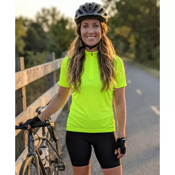  Damen-Radtrikot ALTISPORT NoPrint NP/ALW115NJ LEUCHTEND GELB 