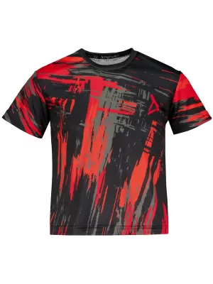 Hochwertiges Funktions-T-Shirt für Kinder ALTISPORT VOJ/ALK010TR01 SCHWARZ/ROT