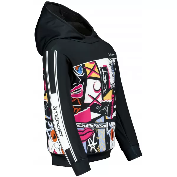  Hochwertiges Funktions-Sweatshirt für Kinder ALTISPORT VOJ/ALK041MI01 SCHWARZ 