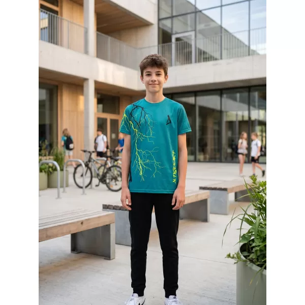  Hochwertiges Funktions-T-Shirt für Kinder ALTISPORT VOJ/ALK004TR01 KEROSIN/GELB 