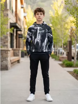 Hochwertiges Funktions-Sweatshirt für Kinder ALTISPORT VOJ/ALK010MI01 SCHWARZ UND WEIß
