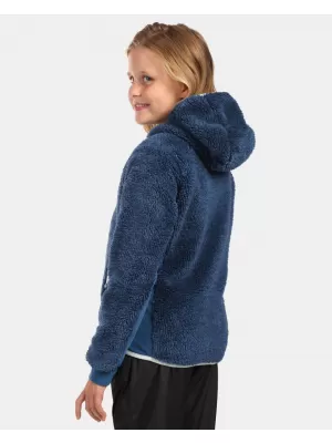 Fleece-Kapuzenpullover für Mädchen KILPI NORKA-JG WJ0211KI DUNKELBLAU