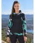 Hochwertiges Funktions-Sweatshirt für Damen ALTISPORT VOJ/ALW039MI01 SCHWARZ/TÜRKIS