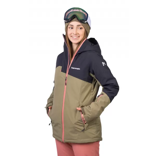  Damenjacke HANNAH MAKY COL GEBRANNTES OLIV/ANTHRAZIT 