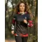 Hochwertiges Funktions-Sweatshirt für Damen ALTISPORT VOJ/ALW039MI01 SCHWARZ/ROT