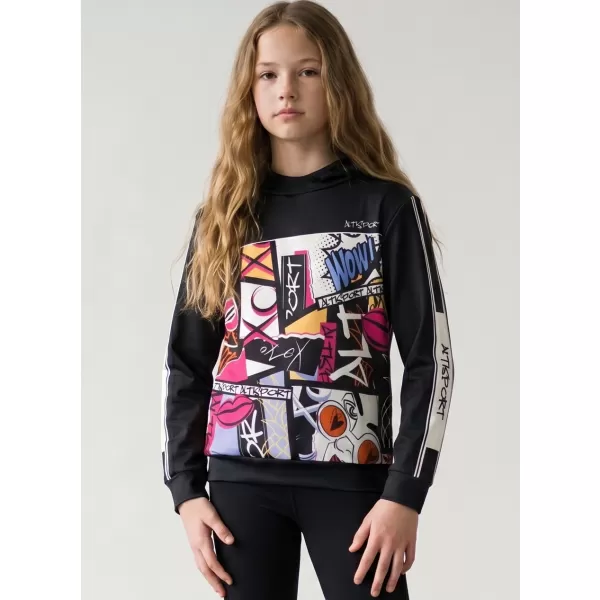  Hochwertiges Funktions-Sweatshirt für Kinder ALTISPORT VOJ/ALK041MI01 SCHWARZ 