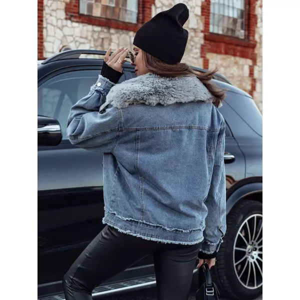  Damenjacke DSTREET FURDENIM TY4755 HELLBLAU 