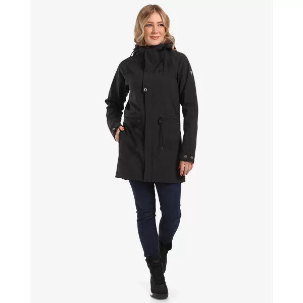  Softshell-Mantel für Damen KILPI LASIKA-W WL0136KI SCHWARZ 