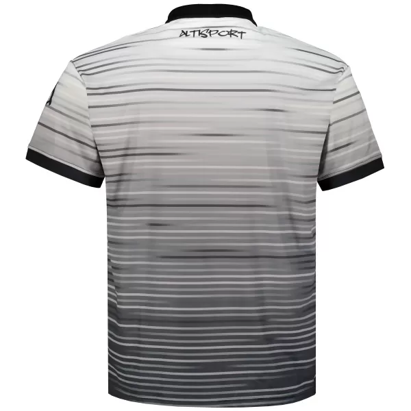  Herren-Funktions-T-Shirt mit Premium-Kragen ALTISPORT VOJ/ALM031TR05 SCHWARZ/WEIß 
