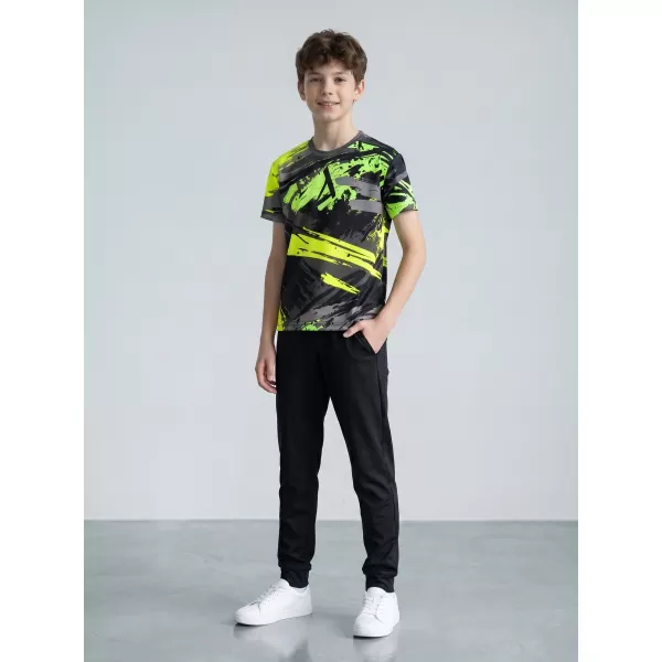  Hochwertiges Funktions-T-Shirt für Kinder ALTISPORT VOJ/ALK014TR01 SCHWARZ/GRÜN 