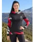 Hochwertiges Funktions-Sweatshirt für Damen ALTISPORT VOJ/ALW039MI01 SCHWARZ/ROT