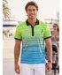 Herren-Funktions-T-Shirt mit Premium-Kragen ALTISPORT VOJ/ALM031TR05 NEONGELB/PETROLEUM