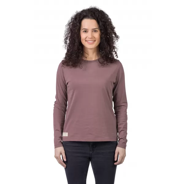  Damen-T-Shirt mit langen Ärmeln HANNAH ALERIN ROSA-TAUPE 