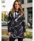 Funktionelles erweitertes Damen-Sweatshirt Premium ALTISPORT VOJ/ALW049MI03 SCHWARZ UND WEIß