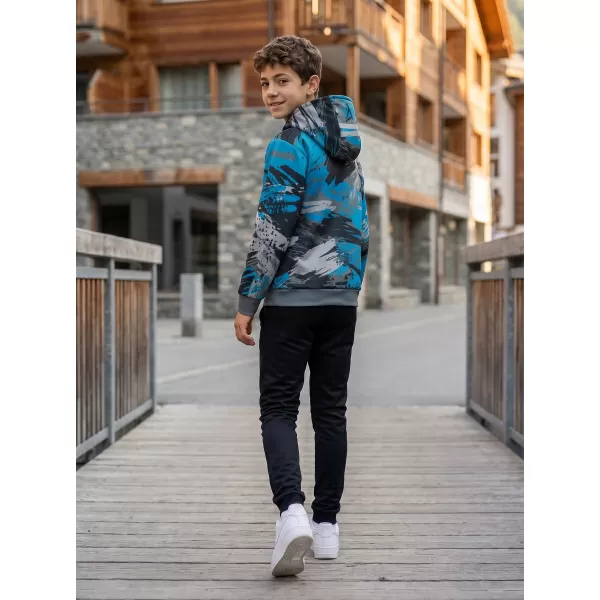  Hochwertiges Funktions-Sweatshirt für Kinder ALTISPORT VOJ/ALK014MI01 SCHWARZ/KEROSIN 