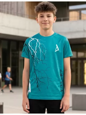 Hochwertiges Funktions-T-Shirt für Kinder ALTISPORT VOJ/ALK004TR01 KEROSIN/WEIß