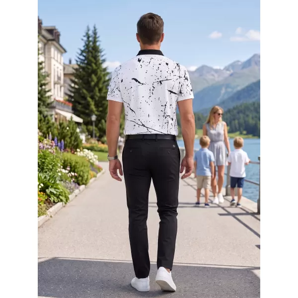  Herren-Funktions-T-Shirt mit Premium-Kragen ALTISPORT VOJ/ALM034TR05 WEIß 