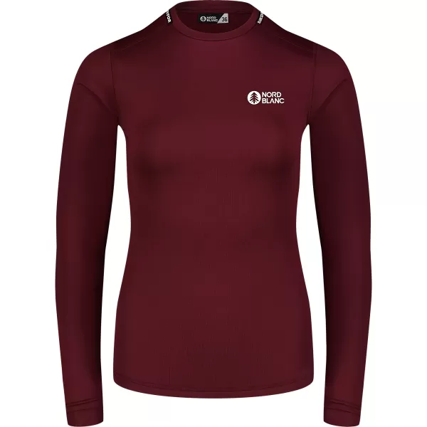  Thermo-T-Shirt für Damen NORDBLANC LIGHTWEIGHT NBBLD7974 BURGUND 
