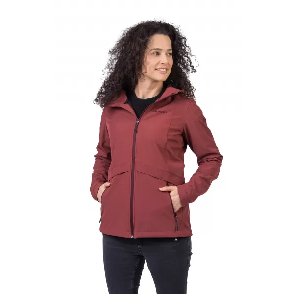  Softshelljacke für Damen HANNAH BRIA VERBRANNTES ROTBRAUN 