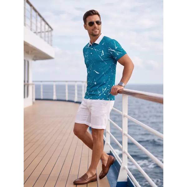  Herren-Funktions-T-Shirt mit Premium-Kragen ALTISPORT VOJ/ALM034TR05 KEROSIN 