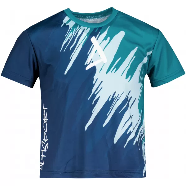  Hochwertiges Funktions-T-Shirt für Kinder ALTISPORT VOJ/ALK006TR01 KEROSIN/BLAU 
