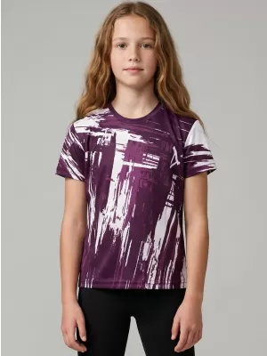 Hochwertiges Funktions-T-Shirt für Kinder ALTISPORT VOJ/ALK010TR01 LILA/WEIß