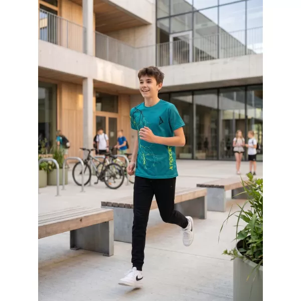  Hochwertiges Funktions-T-Shirt für Kinder ALTISPORT VOJ/ALK004TR01 KEROSIN/GELB 