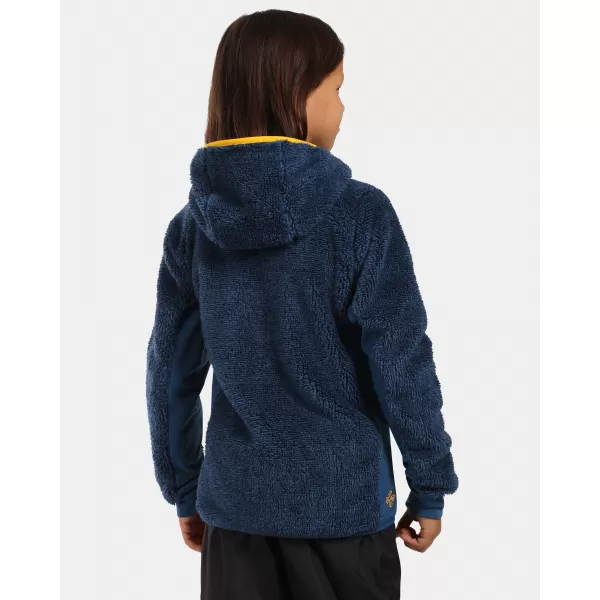  Fleece-Kapuzenpullover für Jungen KILPI NORKA-JB WJ0201KI DUNKELBLAU 