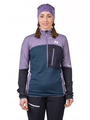 Damen-Sweatshirt HANNAH MEDA HZ LAVENDELGRAU/GESCHICHTET MIT ML