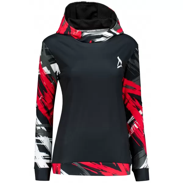  Hochwertiges Funktions-Sweatshirt für Damen ALTISPORT VOJ/ALW039MI01 SCHWARZ/ROT 